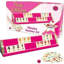 Star Okey Pembe Ahşap Okey Takımı