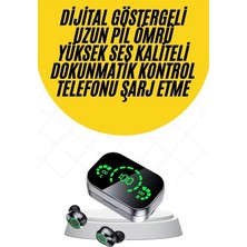 Kablosuz Bluetooth Kulaklık Çift Telefon Destekli Powerbankli Dijital Göstergeli - NEXORA7317-87