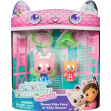Gabby's Dollhouse Gabby’s Dollhouse 2’li Figür Paketi Queen Kitty Fairy ve Kitty Gnome