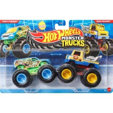 Hot Wheels Monster Trucks Güçlü Ikili 1:64 Arabalar Funny Feeling & Mood Crusher JHY81