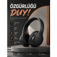 Kulak Üstü Bluetooth Kulaklık Ayarlanabiilir Uzun Pil Ömrü Kablosuz 5.0 Bluetoo - NEXORA9083-2