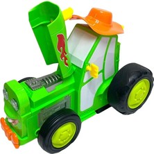 Limon Dans Eden Çılgın Traktör Kumandalı Işıklı ve Müzikli Traktör Yeşil
