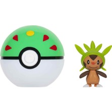 Pokemon Cıip 'n' Go Figür S3 Chespin ve Friend Ball