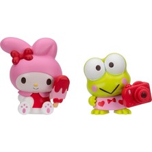 Hello Kitty Kalpten Kalbe 2'li Figür Seti My Melody-Keroppi Camera