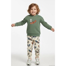 Breeze Erkek Bebek Eşofman Takımı Kaykay Zamanı 9 Ay-3 Yaş, Mint Yeşili
