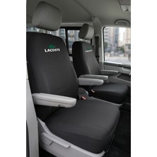 Antwax Volkswagen Transporter 4+1 - Siyah Penye Oto Koltuk Kılıfı - L Baskılı