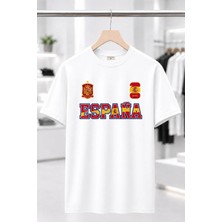 Espana Ispanya %100 Pamuk Heavy Cotton Premium Kalite Unisex Tişört