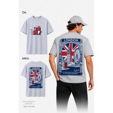 London %100 Pamuk Heavy Cotton Premium Kalite Unisex Tişört
