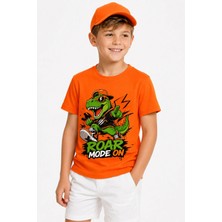 Roar Mode On %100 Pamuk Premium Kalite Erkek Çocuk Tişörtü