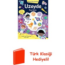 İndigo Çocuk Uzayda Oyun Kitabı - Keçe Çıkartmalar + Türk Klasiği Hediye