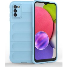 Royaleks Samsung Galaxy A03S Kılıf Optimum Silikon - Sky Blue