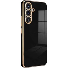 Royaleks Samsung Galaxy S25 Kılıf Volet Silikon - Siyah