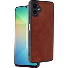 Royaleks Samsung Galaxy A06 Kılıf Aras Deri Kapak - Bordo