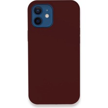 Royaleks Apple Iphone 12 Kılıf Lansman Legant Silikon - Bordo