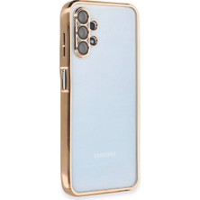 Royaleks Samsung Galaxy A13 4g Kılıf Razer Lensli Silikon - Gold