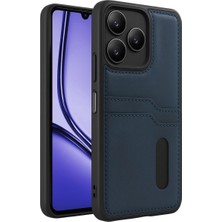 Royaleks Realme Note 50 4g Kılıf Sara Kartvizitli Deri Kılıf - Lacivert