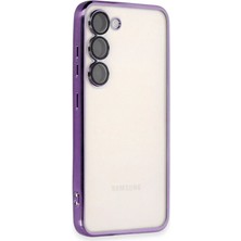 Royaleks Samsung Galaxy S23 Plus Kılıf Razer Lensli Silikon - Mor