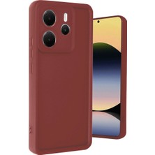 Royaleks Xiaomi Redmi Note 14 4g Kılıf Viera Silikon - Bordo
