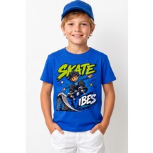 Skate Vibes %100 Pamuk Premium Kalite Erkek Çocuk Tişörtü