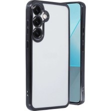 Royaleks Samsung Galaxy S25 Plus Kılıf Razer Lensli Silikon - Siyah