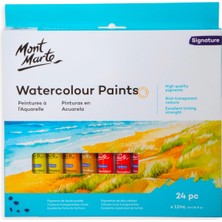 MONT MARTE Suluboya Boya Seti 24’lü, 12 ml