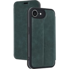 Royaleks Apple Iphone 16E Kılıf Flip Cover - Koyu Yeşil