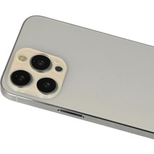Royaleks Apple Iphone 12 Pro Rainbow Kamera Lens Koruma Cam - Gold