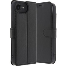 Royaleks Apple Iphone 16E Kılıf Trend S Plus Kapaklı Kılıf - Siyah