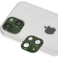 Royaleks Apple Iphone 13 Pers Alüminyum Kamera Lens - Yeşil