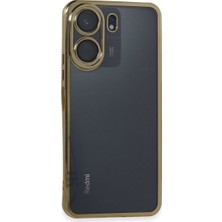 Royaleks Xiaomi Redmi 13C Kılıf Razer Lensli Silikon - Gold