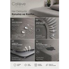 Calove Premium Sıvı Geçirmez Mikrofiber Alez - Tam Kenar Korumalı Yatak Koruyucu (Bebek/tek/çift/battal)