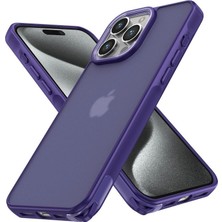 Royaleks Apple Iphone 15 Pro Max Kılıf Elegant Kapak - Derin Mor