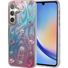 Royaleks Samsung Galaxy A34 5g Kılıf Blade Aynalı Desenli Kapak - Desen 4