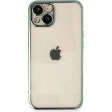 Royaleks Apple Iphone 13 Kılıf Razer Lensli Silikon - Yeşil
