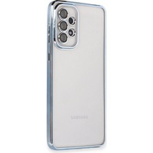 Royaleks Samsung Galaxy A73 5g Kılıf Razer Lensli Silikon - Açık Mavi