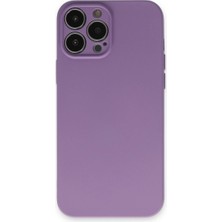 Royaleks Apple Iphone 13 Pro Kılıf Nano Içi Kadife Silikon - Koyu Lila