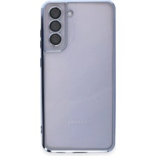 Royaleks Samsung Galaxy S21 Fe Kılıf Razer Lensli Silikon - Açık Mavi
