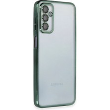 Royaleks Samsung Galaxy M23 Kılıf Razer Lensli Silikon - Yeşil