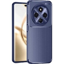 Royaleks Tecno Spark 30C Kılıf Auto Focus Karbon Kapak - Lacivert