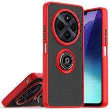 Royaleks Realme C75 4g Kılıf Montreal Yüzüklü Silikon Kapak - Kırmızı