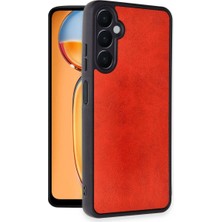 Royaleks Samsung Galaxy A56 Kılıf Aras Deri Kapak - Kırmızı
