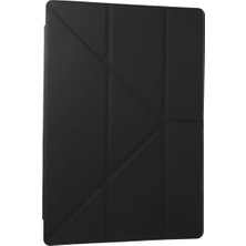 Royaleks Samsung Galaxy Tab A9 Plus Kılıf Kalemlikli Mars Tablet Kılıfı - Koyu Gri