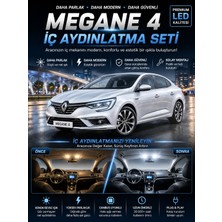 Duolight Renault Megane 4 Uyumlu LED Iç Aydınlatma Seti Beyaz T10 Ampul Takımı 6 Adet (2016-2024)