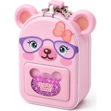 Duman Lucky Bear Kilitli Metal Kumbara Mavi – Anahtarlı Para Kutusu 15 cm Çocuk Kumbarası