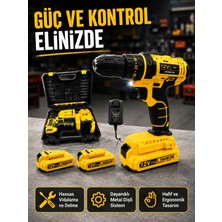 Epilons 12V Akülü Matkap | 20-30 Nm Tork, Çift Hız Ayarı ve LED Işık