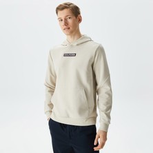 Tommy Hilfiger Graphic Hoodie Erkek Bej Sweatshirt