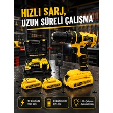 Epilons Ev ve Atölye Için 12V Akülü Matkap | Plastik Mandren ve Metal Şanzıman