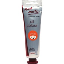 MONT MARTE Yağlı Boya Premium 100ML - Orange Red
