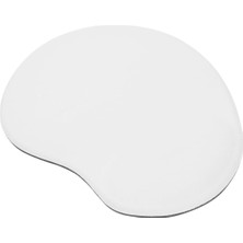 Newdaki Beyaz Bilgisiyar Notebook Bileklik Destekli Ergonomik Optik Mousepad 19X23 cm