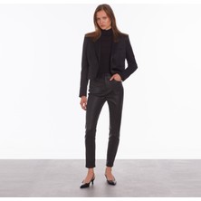 The Kooples Kadın Slım Fıt Siyah Pantolon